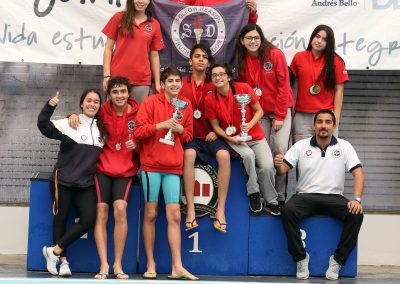 Natación Saint Dominic se consagró como potencia en Interescolar